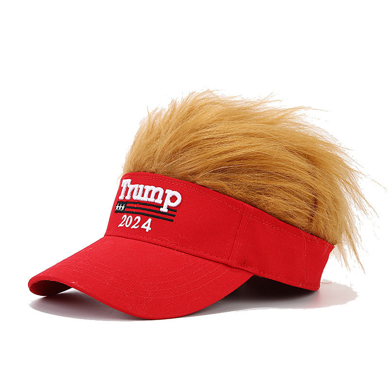 Wig baseball cap