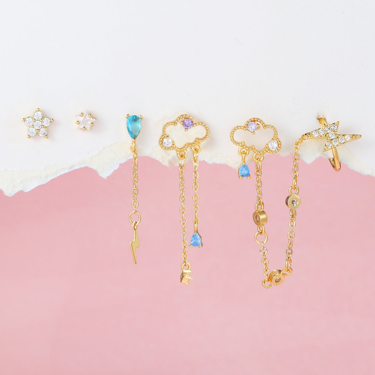 Elegant Tassel Earrings with Sparkling Spot Drill Detail