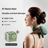 Rechargeable hand shoulder neck massager in moss green for adults, designed for family use.
