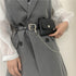 Concave Chain Belt Belt Bag Set