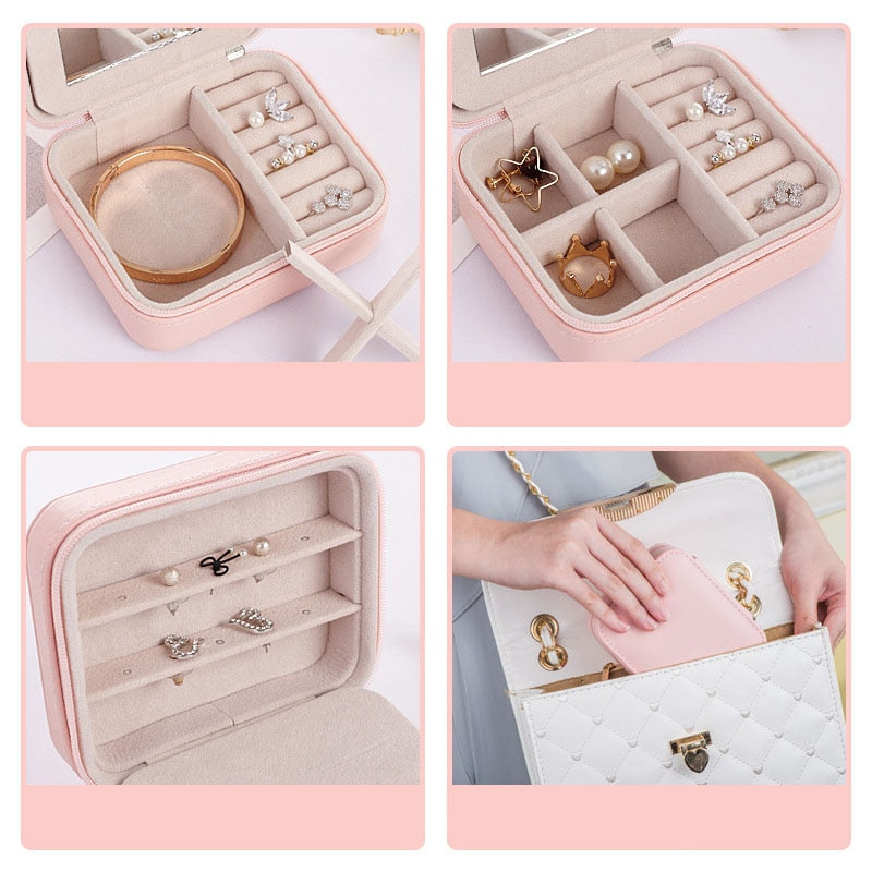 Mini Earrings Rings Jewelry Box