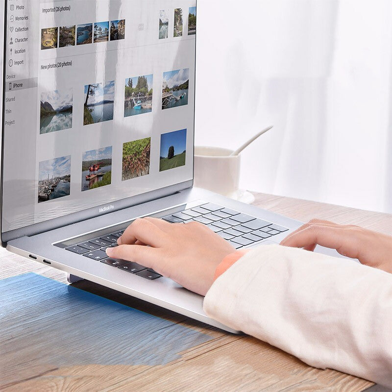 Portable Foldable Invisible Paste Laptop Stand
