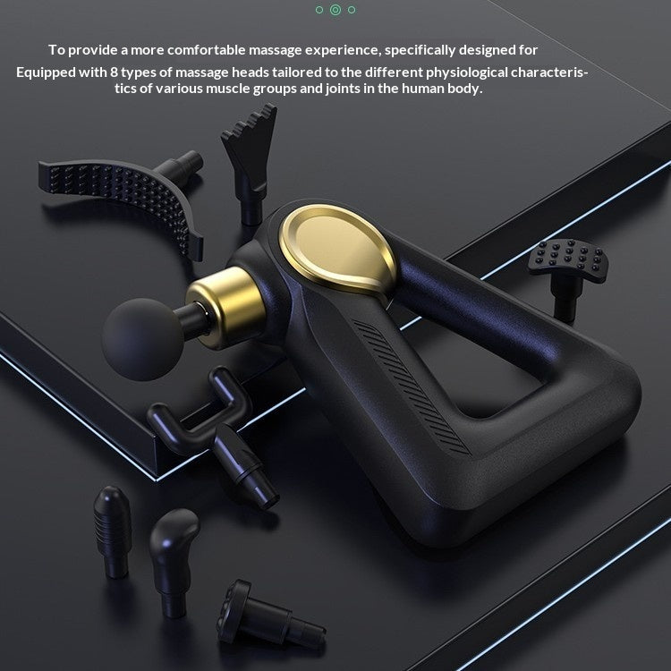 Mini Muscle Cervical Spine Massager in rose gold with portable design and multi-speed electric fascia gun
