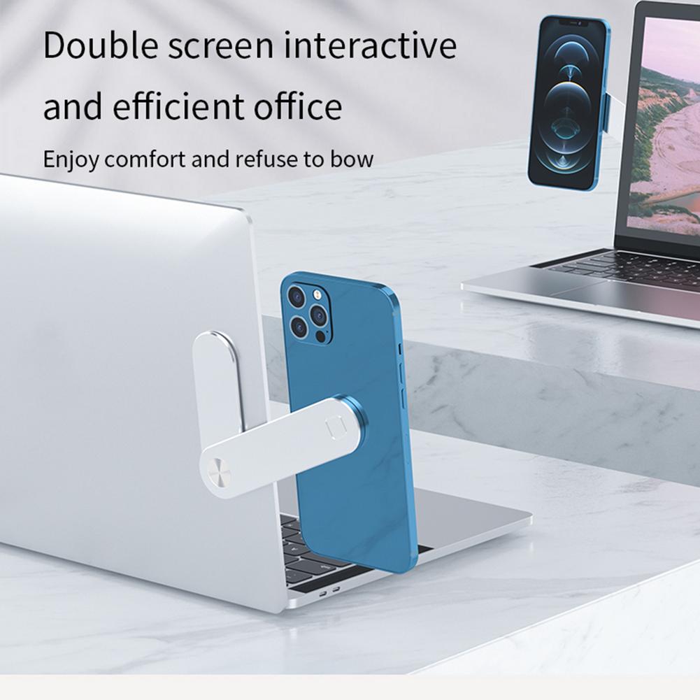  Adjustable Magnetic Laptop Phone Holder 