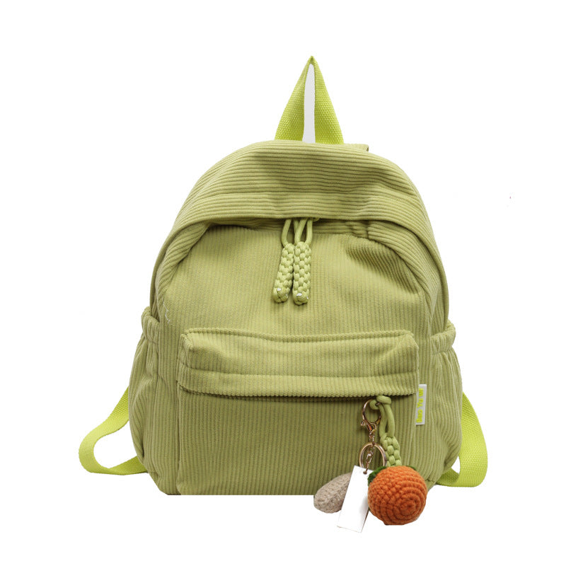 Corduroy Student Backpack