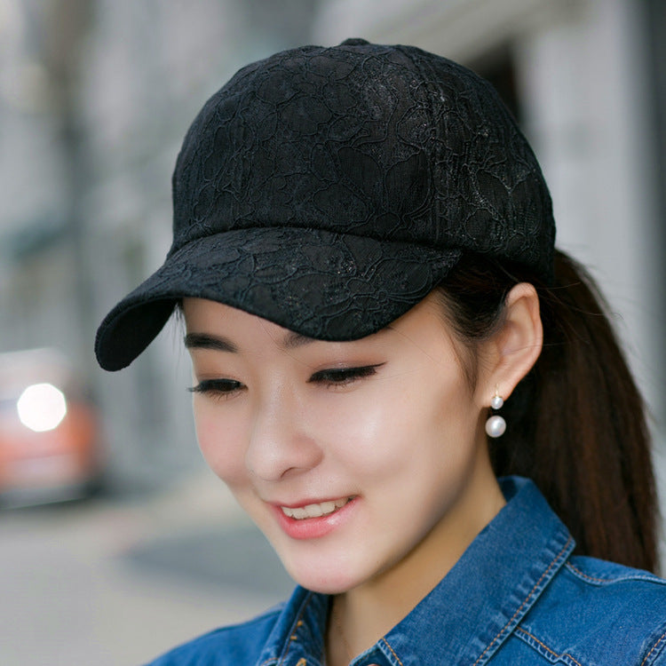 Lace baseball cap