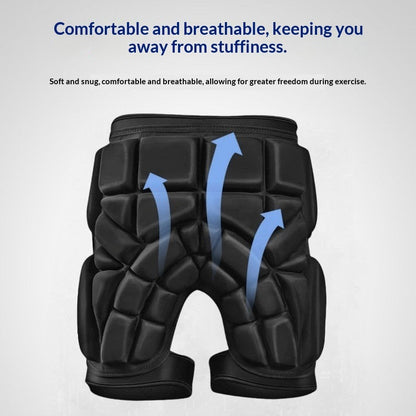 Thickened outer-wear hip pads for skiing, ice skating, and roller skating protection against falls