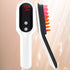 Electric head massager with LED display, red and blue light therapy, and massage comb for scalp stimulation and hair growth