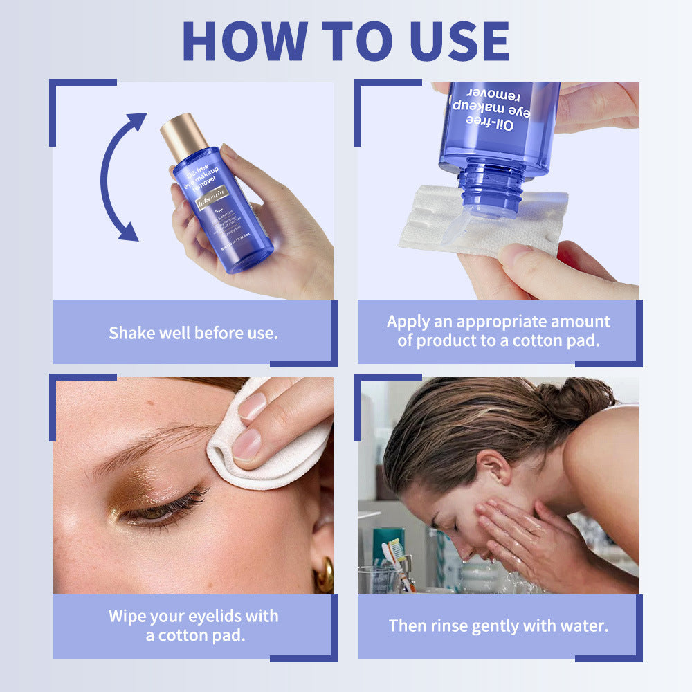 Oil-Free Makeup Remover for Gentle Eye Makeup Cleansing