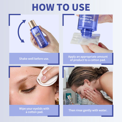 Oil-Free Makeup Remover for Gentle Eye Makeup Cleansing
